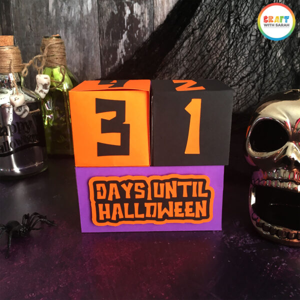 Halloween Countdown Cubes