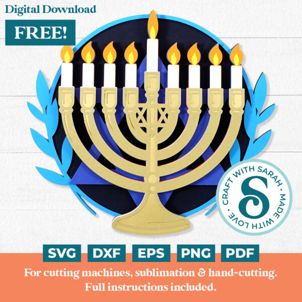 Hanukkah Menorah SVG