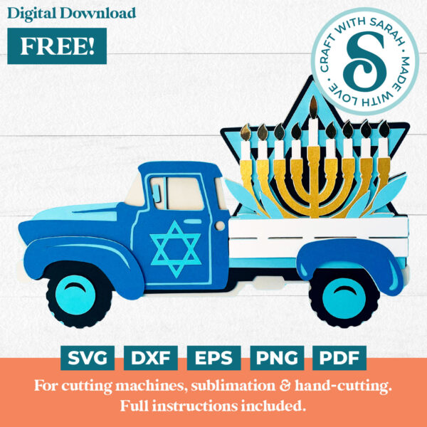 Hanukkah Truck SVG