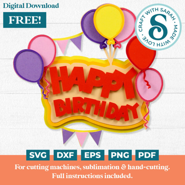 Happy Birthday SVG