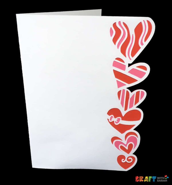 Heart Border Side Edge Card