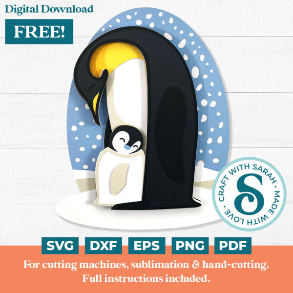 Parent & Baby Penguins SVG