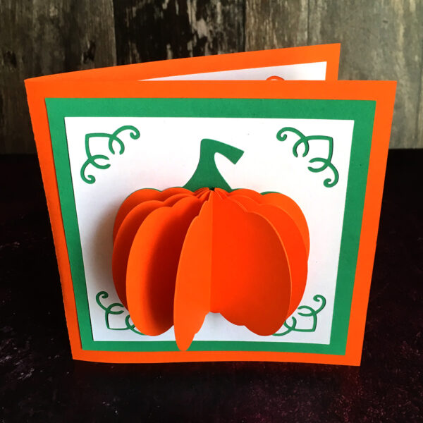 Popup Pumpkin Card SVG