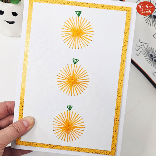 Pumpkins Card Stitching Pattern