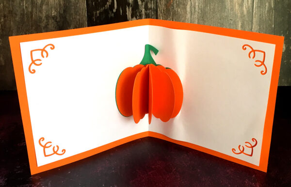 Popup Pumpkin Card SVG - Image 2