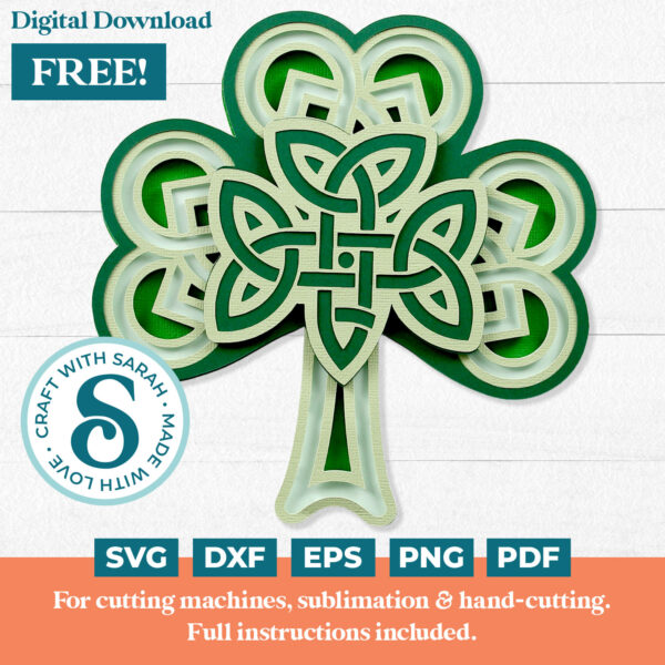 St Patrick's Day Shamrock SVG