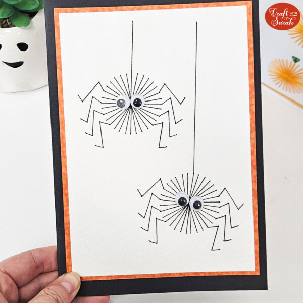 Halloween Spiders Card Stitching Pattern