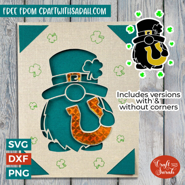 St Patrick's Day Gnome Insert Card