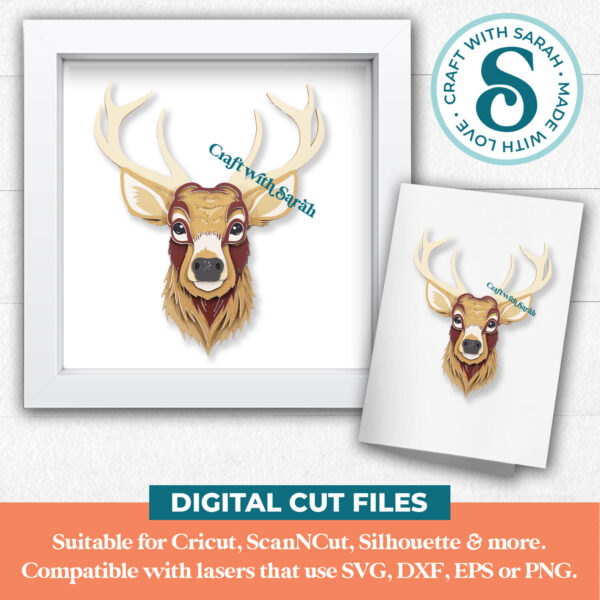 Stag Head SVG - Image 2