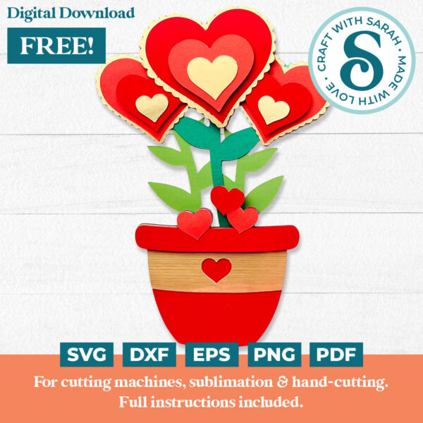 Valentine's Day Flower Pot