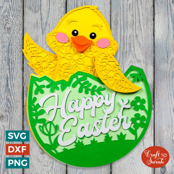 Waving Chick SVG