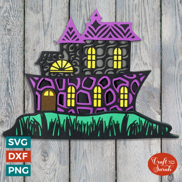 Halloween Haunted House SVG