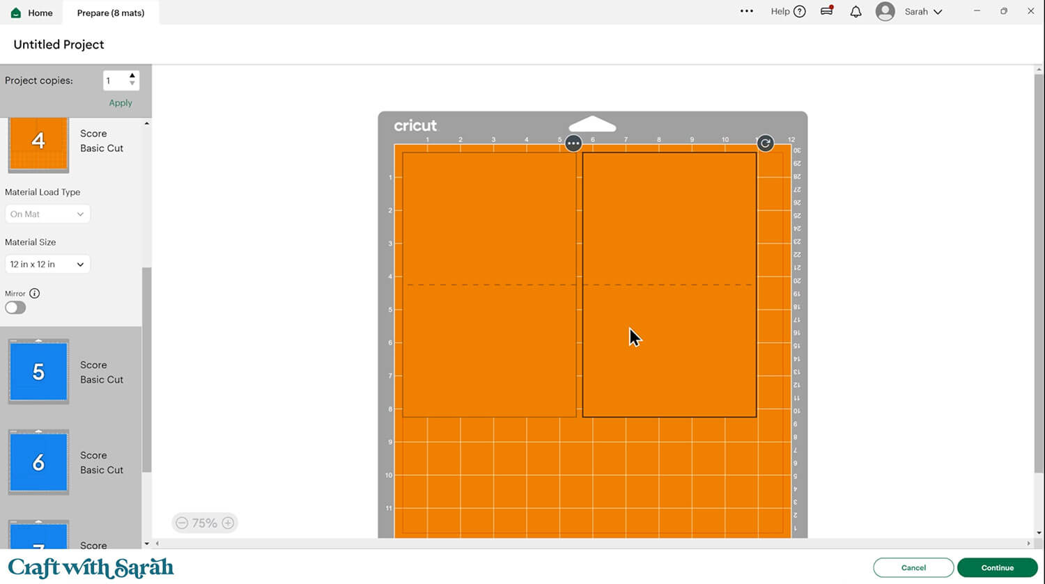 Gift box tutorial step 10