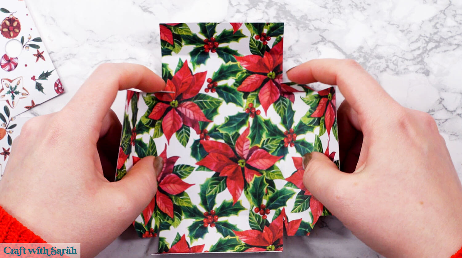 Gift box tutorial step 12