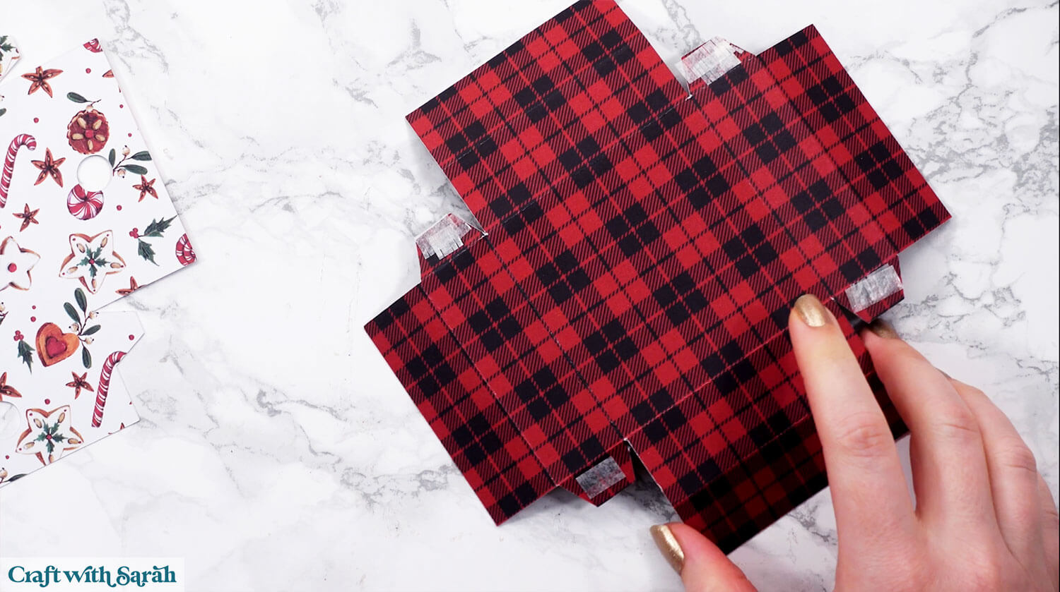 Gift box tutorial step 13