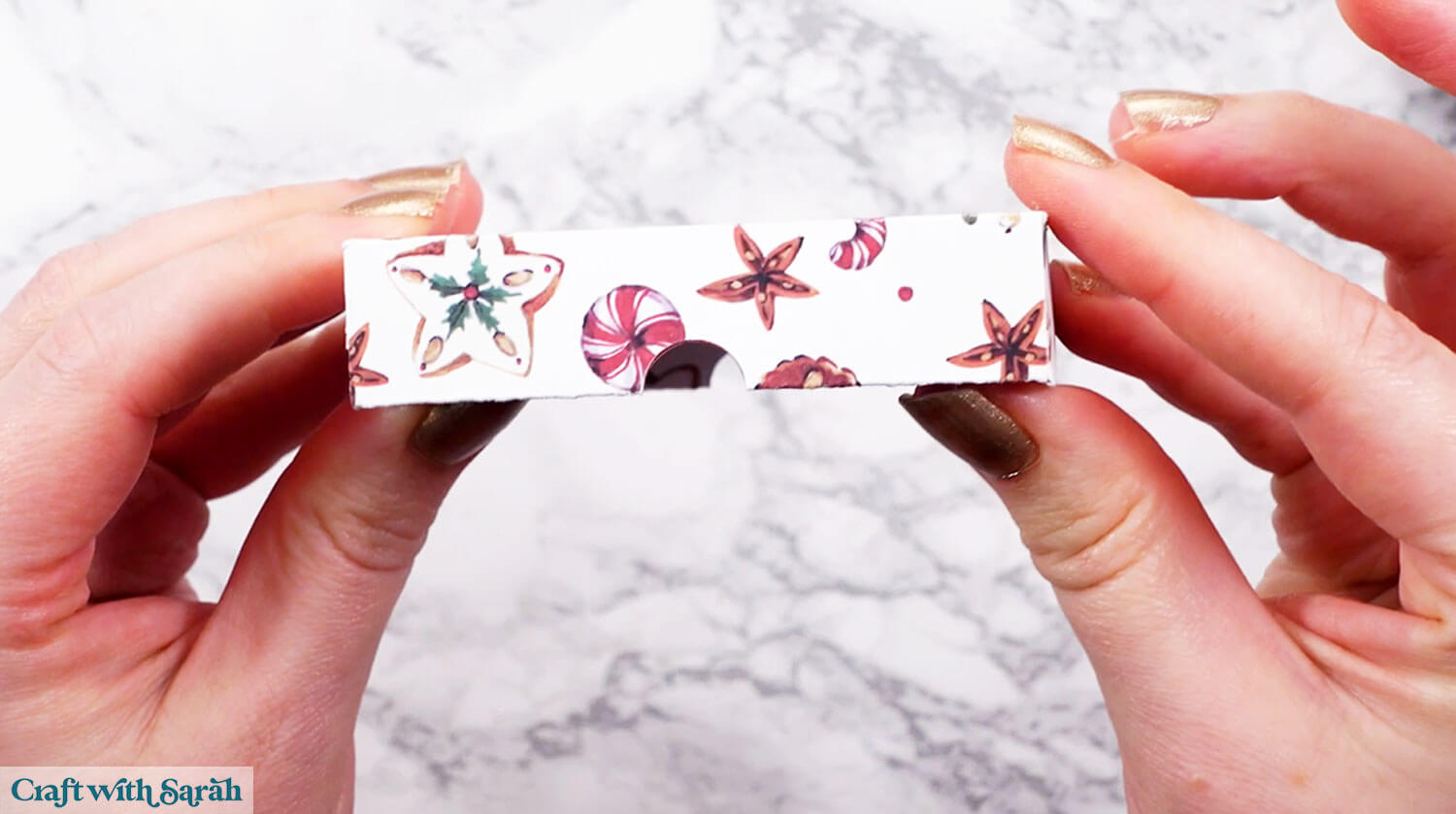 Gift box tutorial step 18