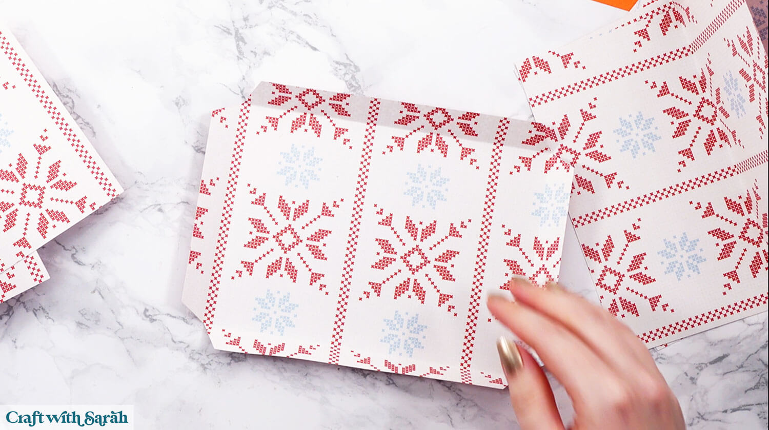 Gift box tutorial step 20