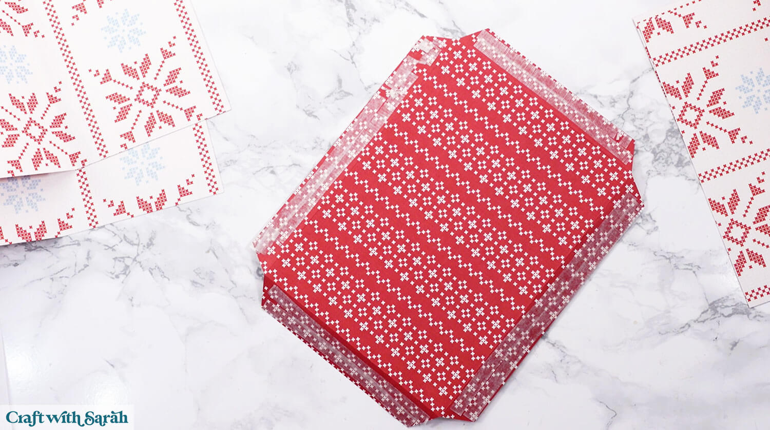 Gift box tutorial step 21