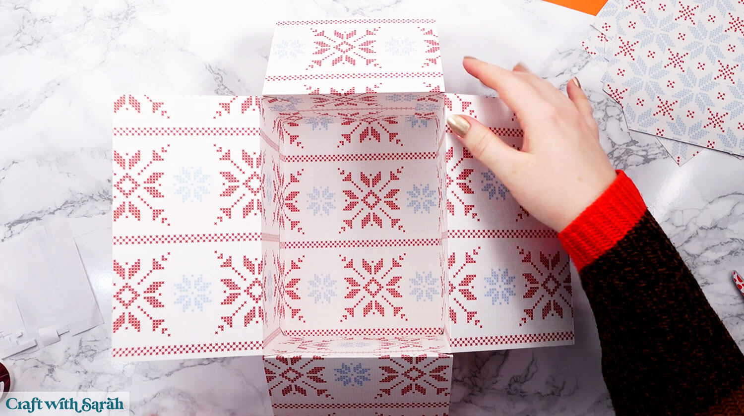 Gift box tutorial step 24