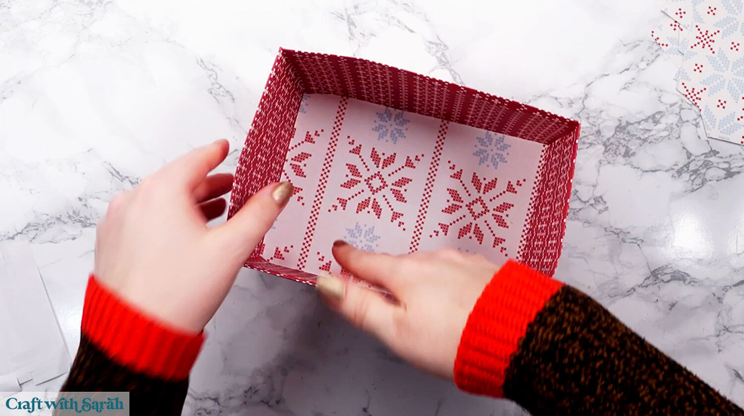 Gift box tutorial step 25