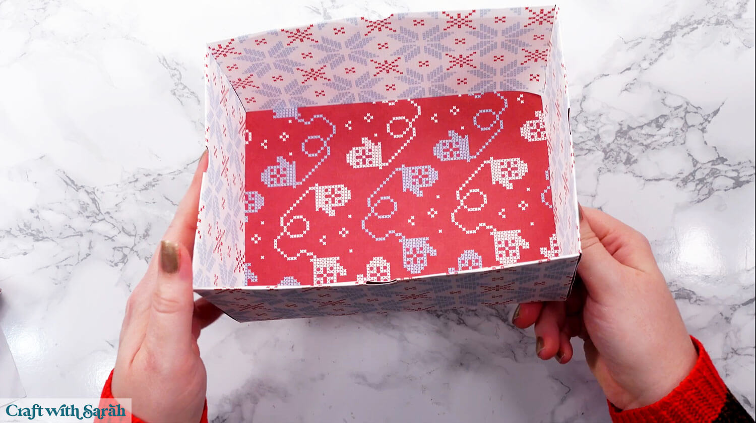 Gift box tutorial step 26