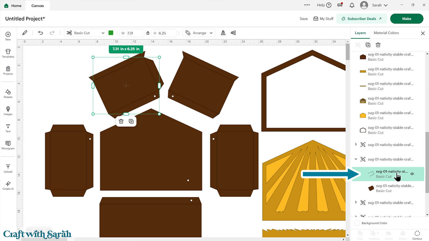 Nativity craft step 05