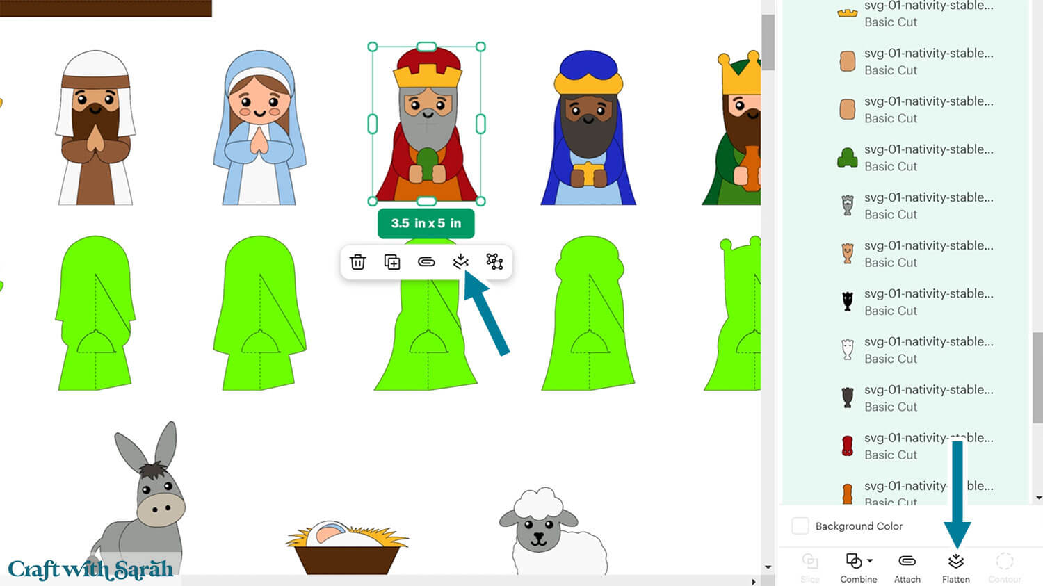 Nativity craft step 10