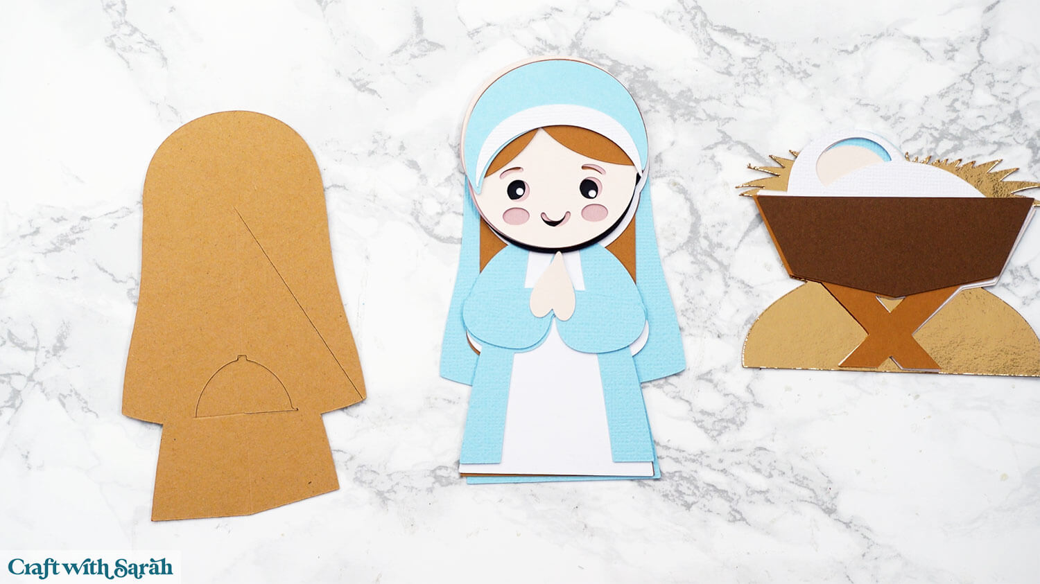 Nativity craft step 13