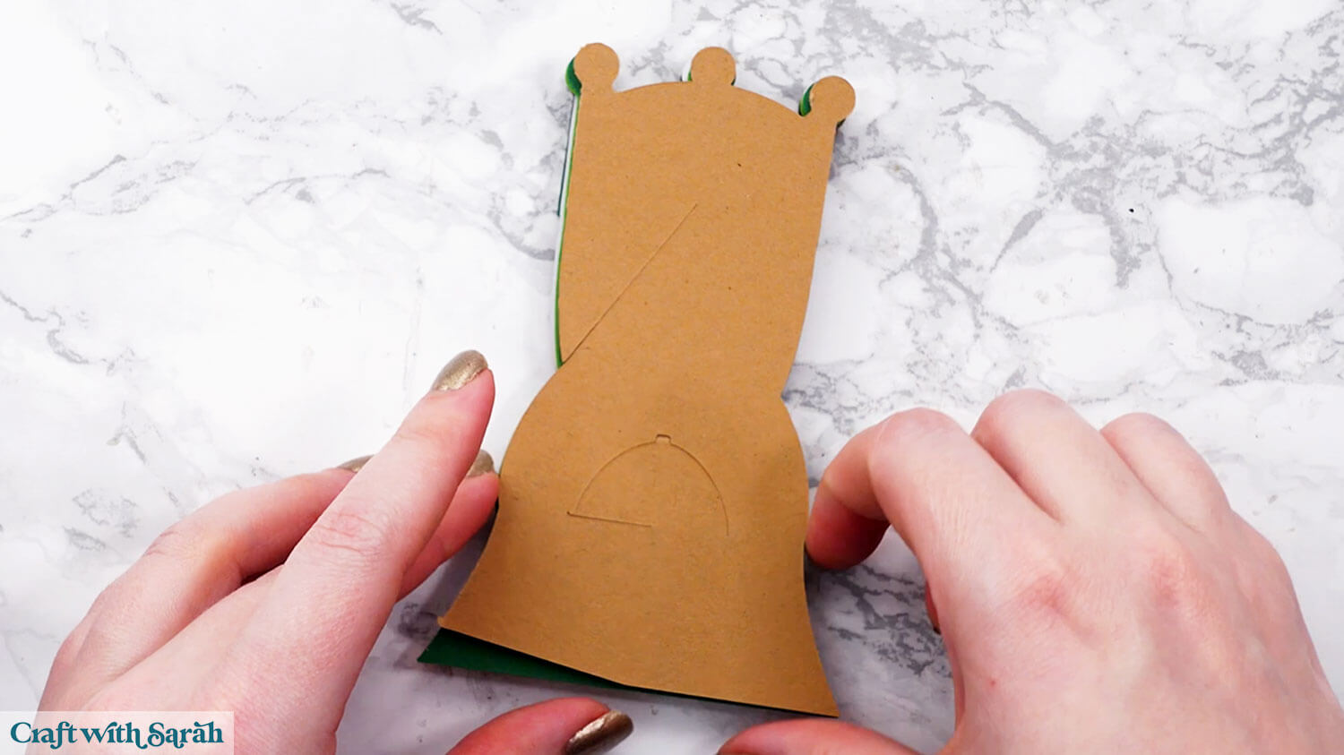 Nativity craft step 16