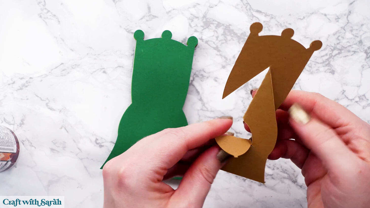 Nativity craft step 18