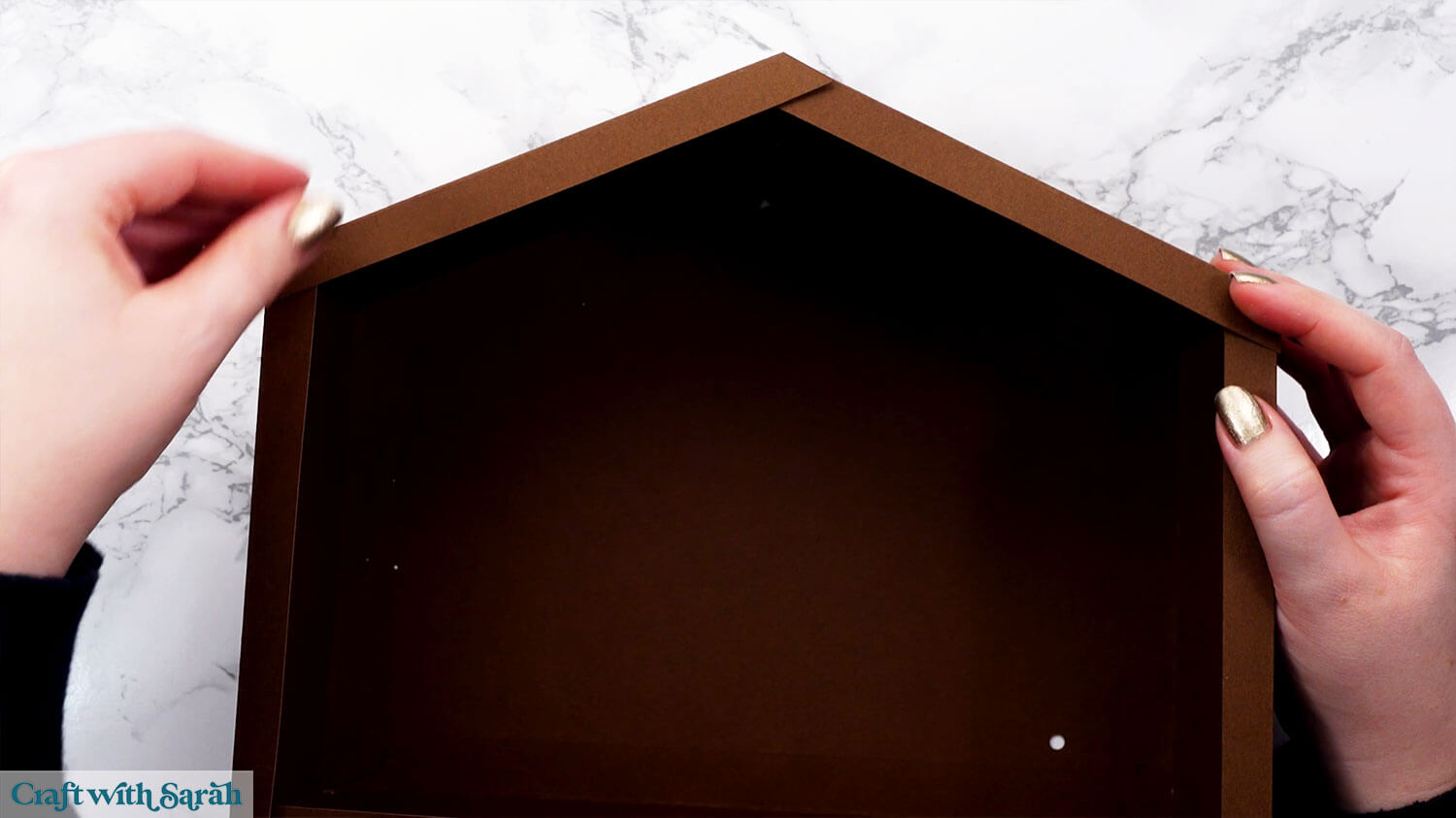 Nativity craft step 30