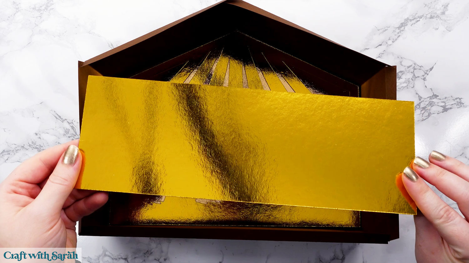 Nativity craft step 32