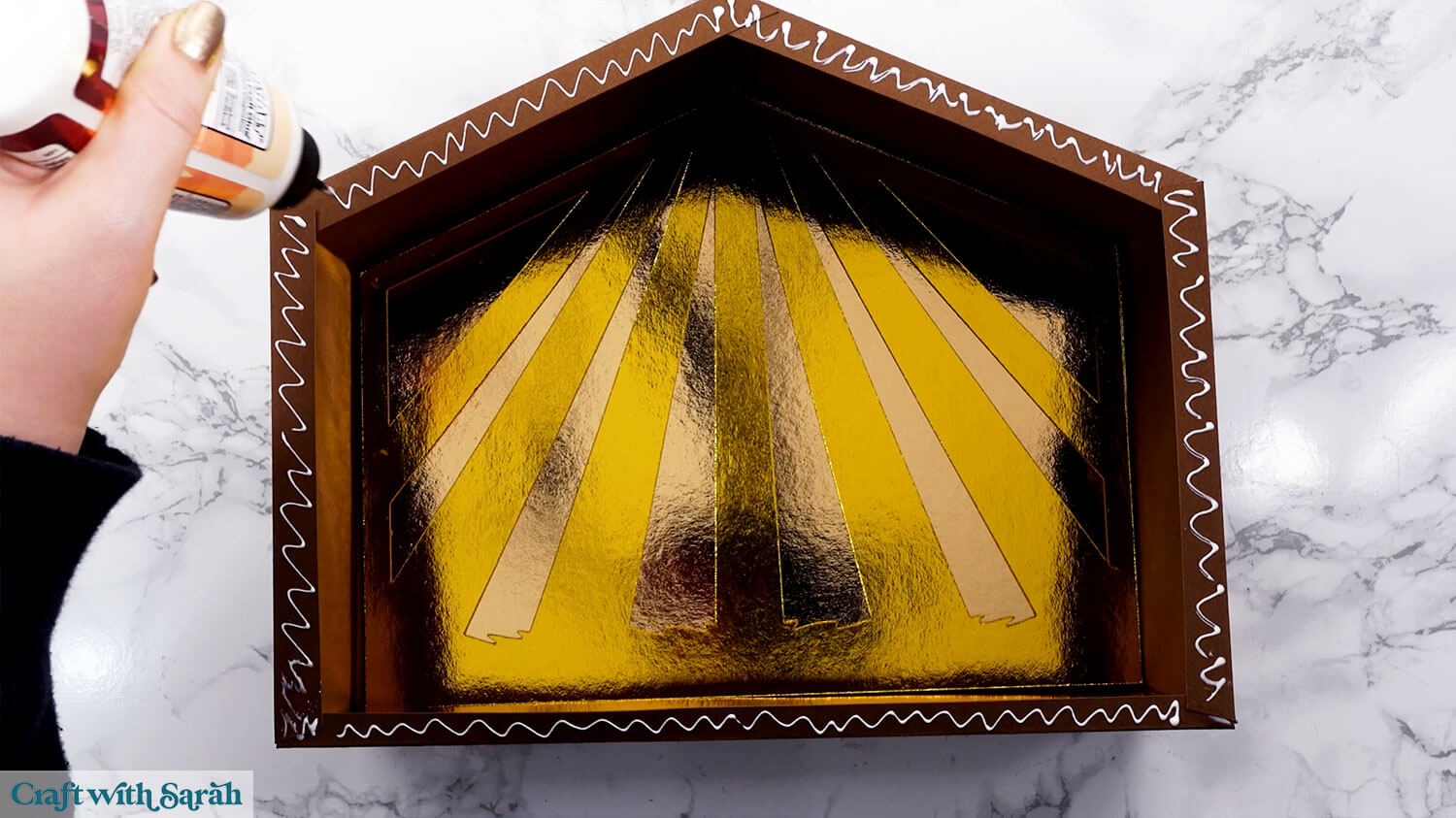 Nativity craft step 34