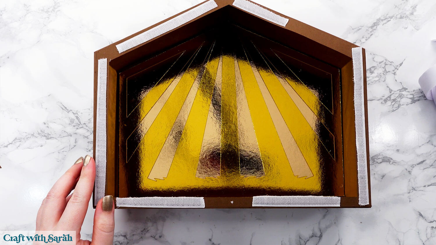 Nativity craft step 38