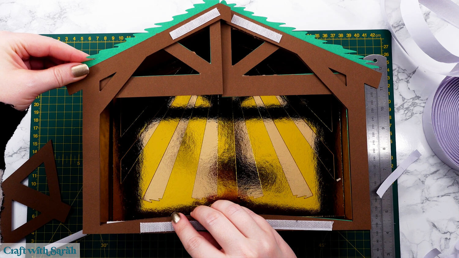 Nativity craft step 40