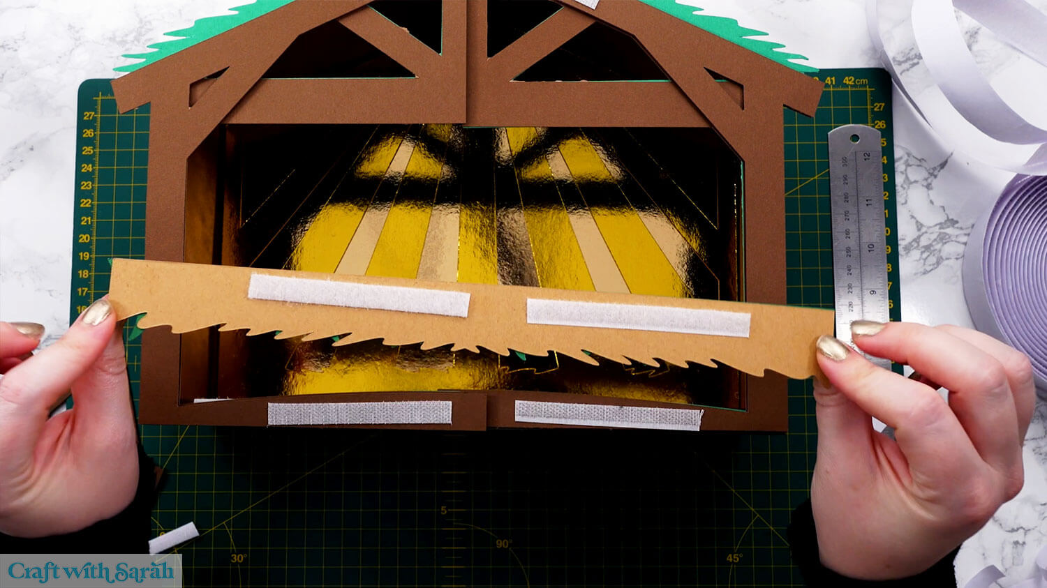 Nativity craft step 41