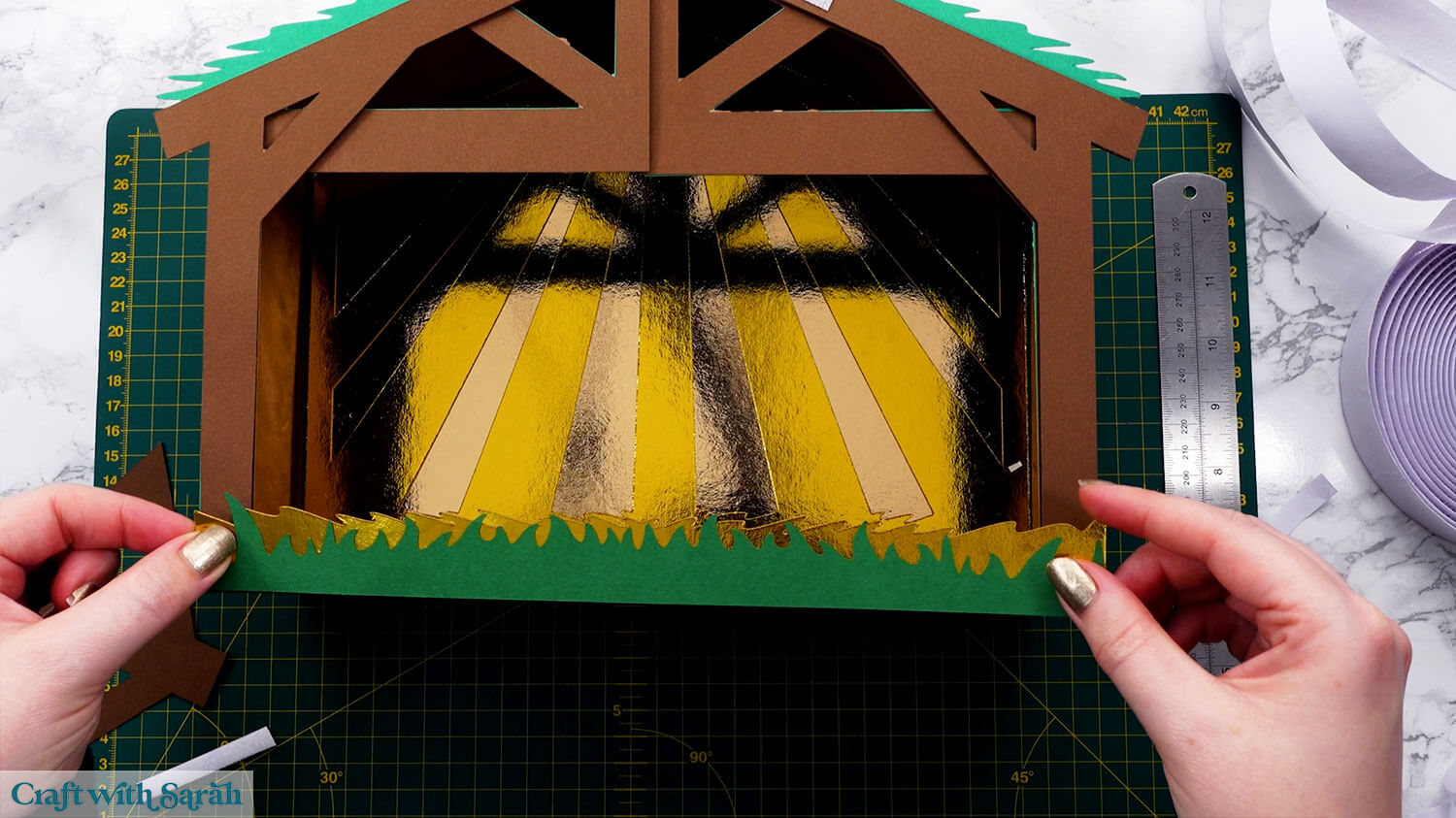 Nativity craft step 42