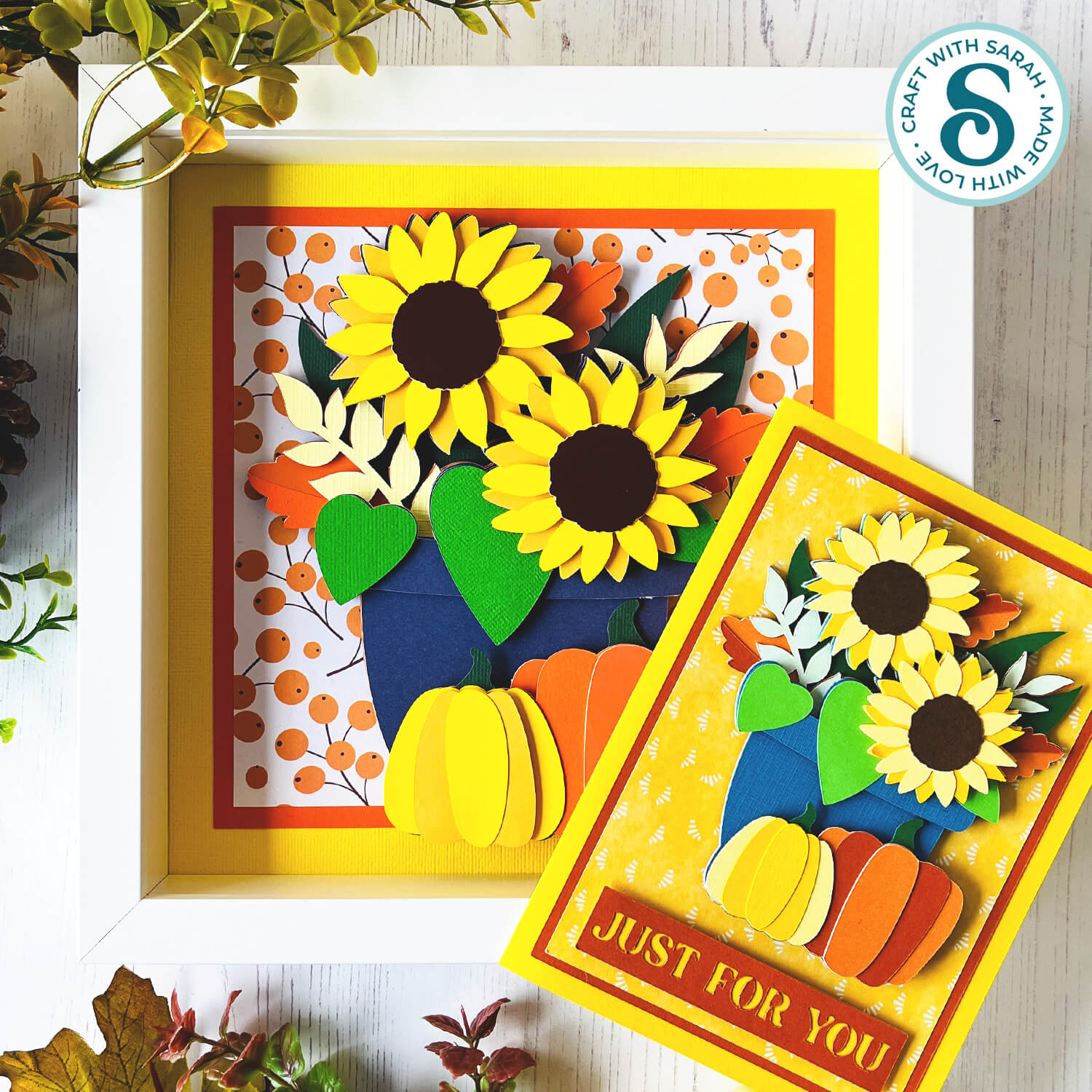 Autumn flowers SVG from Craft with Sarah