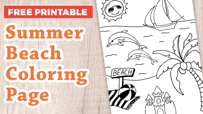 Beach Coloring Pages - Bilscreen
