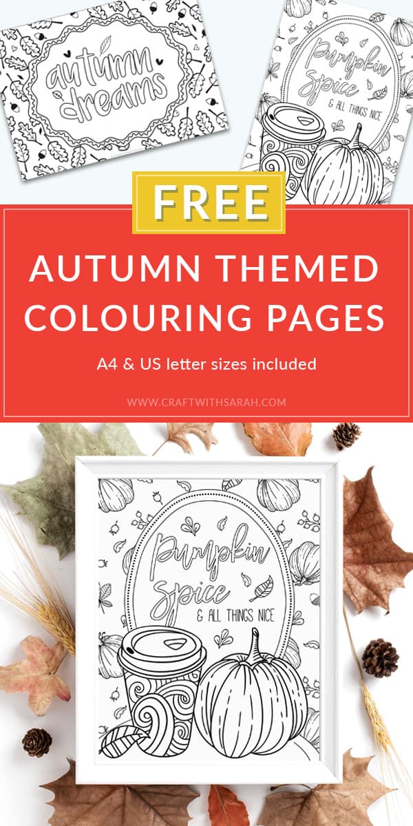 Pumpkin Spice Latte Coloring Pages | Craft With Sarah