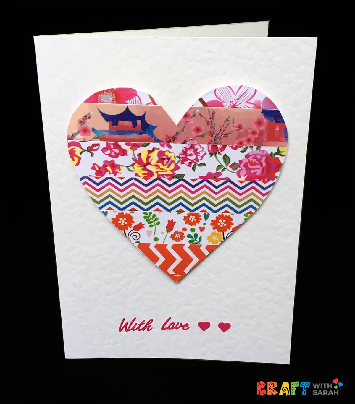 5 Easy 10-Minute Washi Tape Valentine Cards - Craft with Sarah