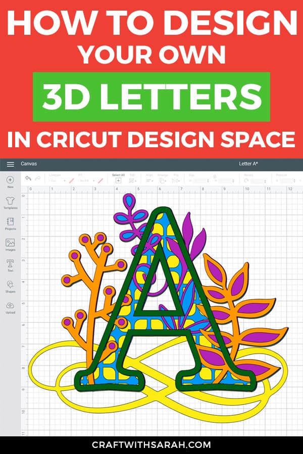 Download How To Design 3d Paper Letters In Cricut Design Space Craft With Sarah SVG, PNG, EPS, DXF File