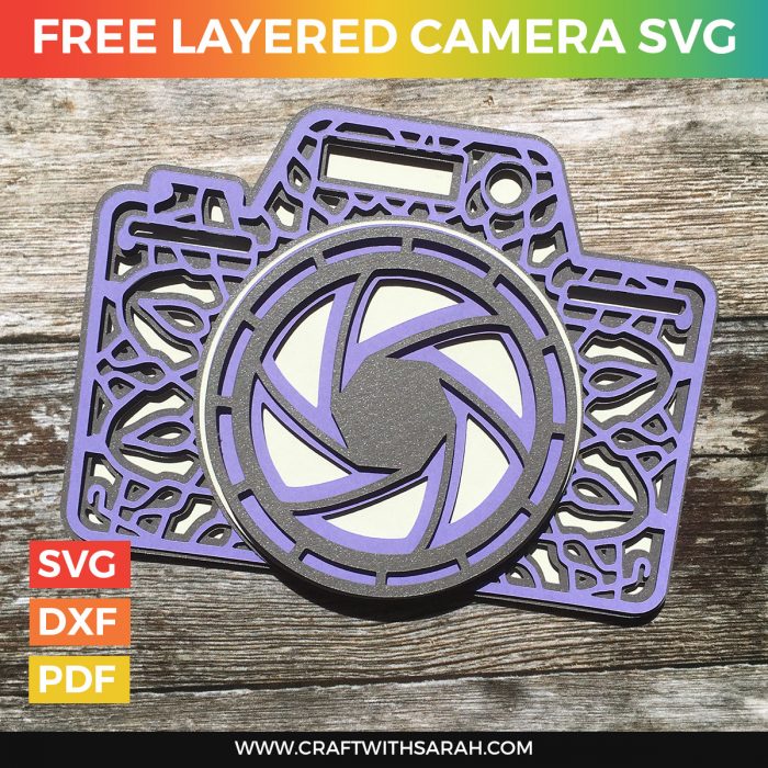Free Layered Camera SVG | Craft With Sarah