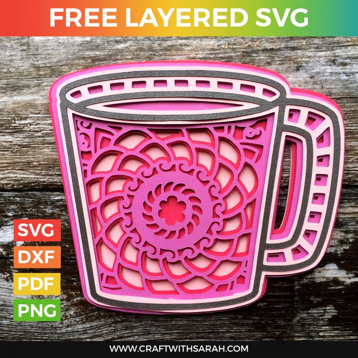 Download Coffee Mug Layered SVG | Craft With Sarah