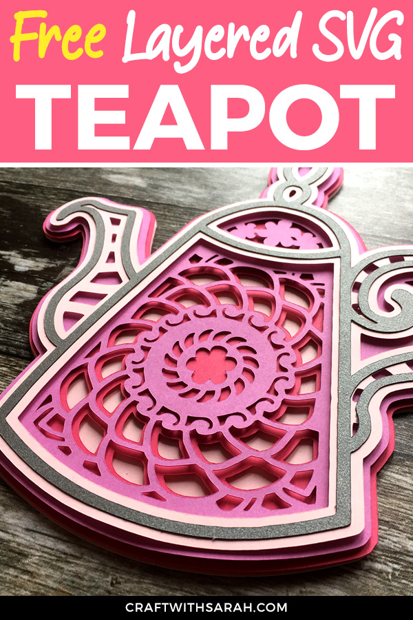 Download Mandala Teapot Layered SVG | Craft With Sarah