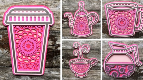 Download 5 Free Tea & Coffee Layered Mandala SVG Files | Craft With ...