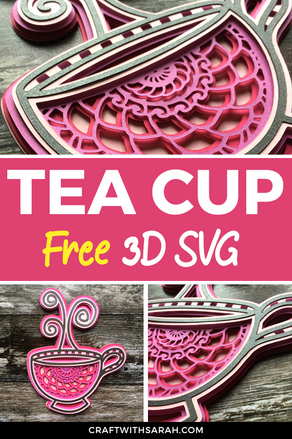 Download Mandala Teacup Layered SVG | Craft With Sarah