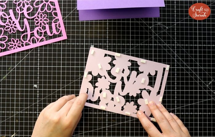 How to Make 3D Layered Greetings Cards with your Cricut - Craft with Sarah