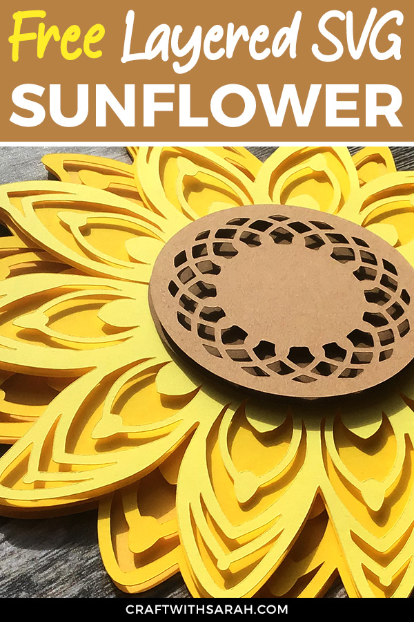 Sunflower Layered Svg Mandala Flower Cutting File Craft With Sarah