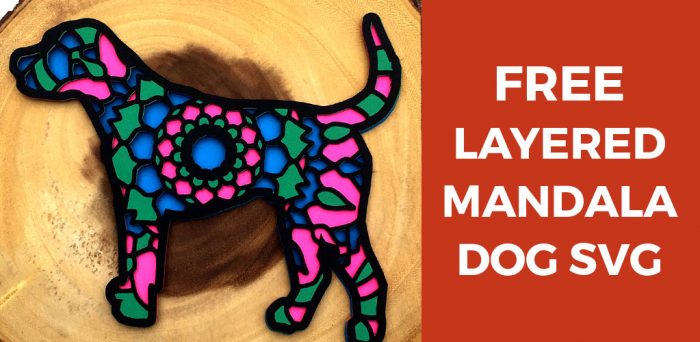 Free Free 117 Layered Dog Mandala SVG PNG EPS DXF File